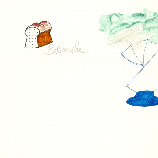 baskerville, 30 x 30 cm, 2012, mixed media